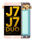 Frameless OLED Display for Samsung Galaxy J7 / J7 Duo (J710 / 2016) (Refurbished) (Gold)