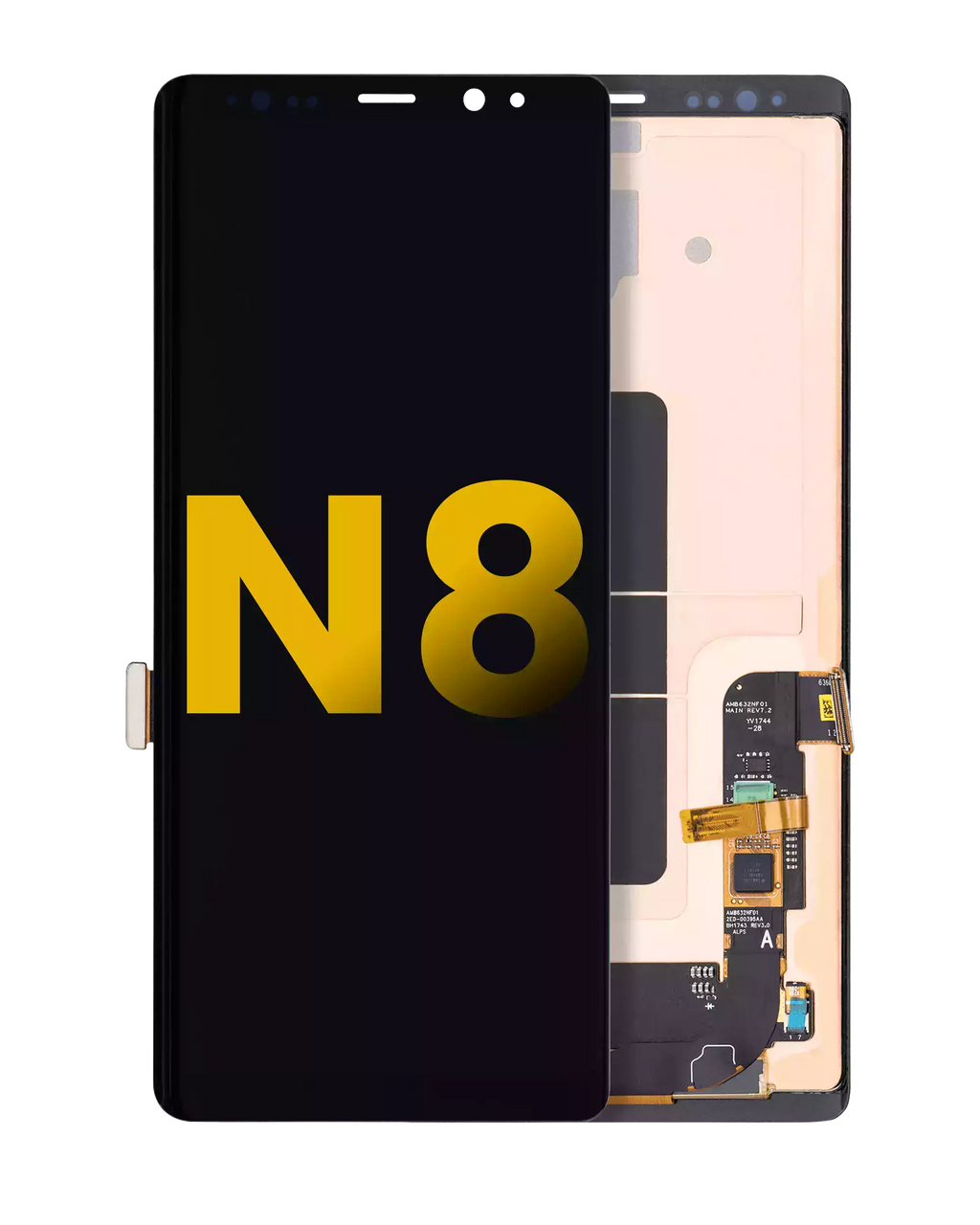 OLED-Display ohne Rahmen für Samsung Galaxy Note 8 (Refurbished) (Alle Farben)
