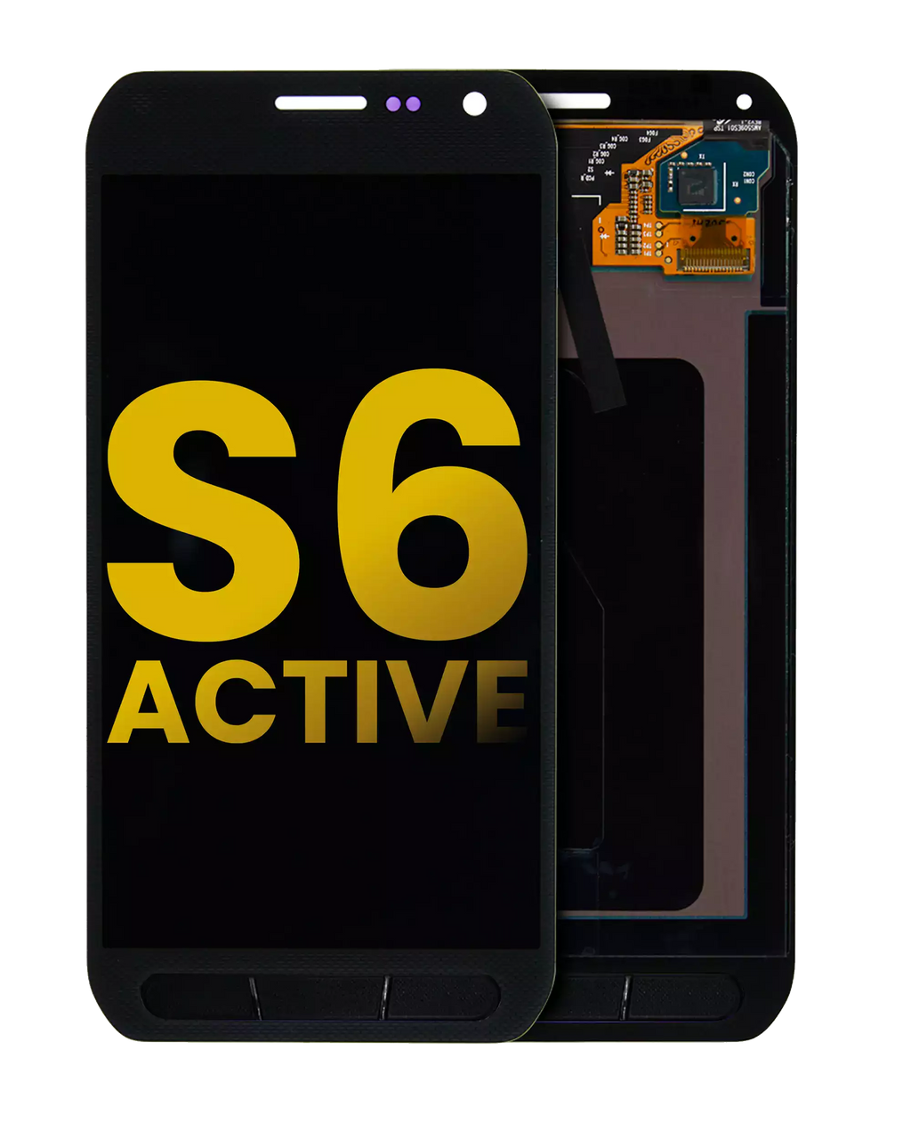 Frameless OLED Display for Samsung Galaxy S6 Active (Refurbished) (Grey)