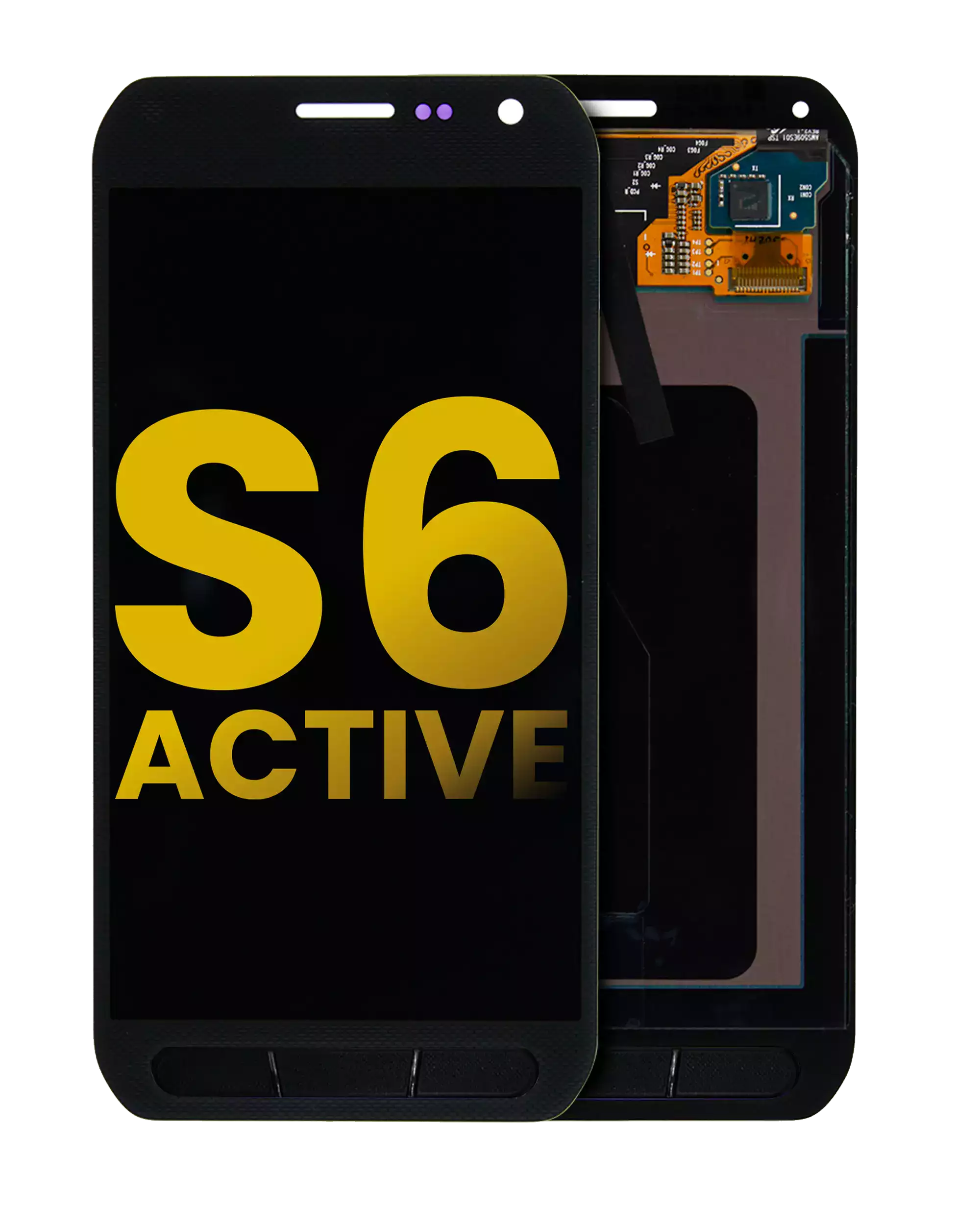 Frameless OLED Display for Samsung Galaxy S6 Active (Refurbished) (Grey)