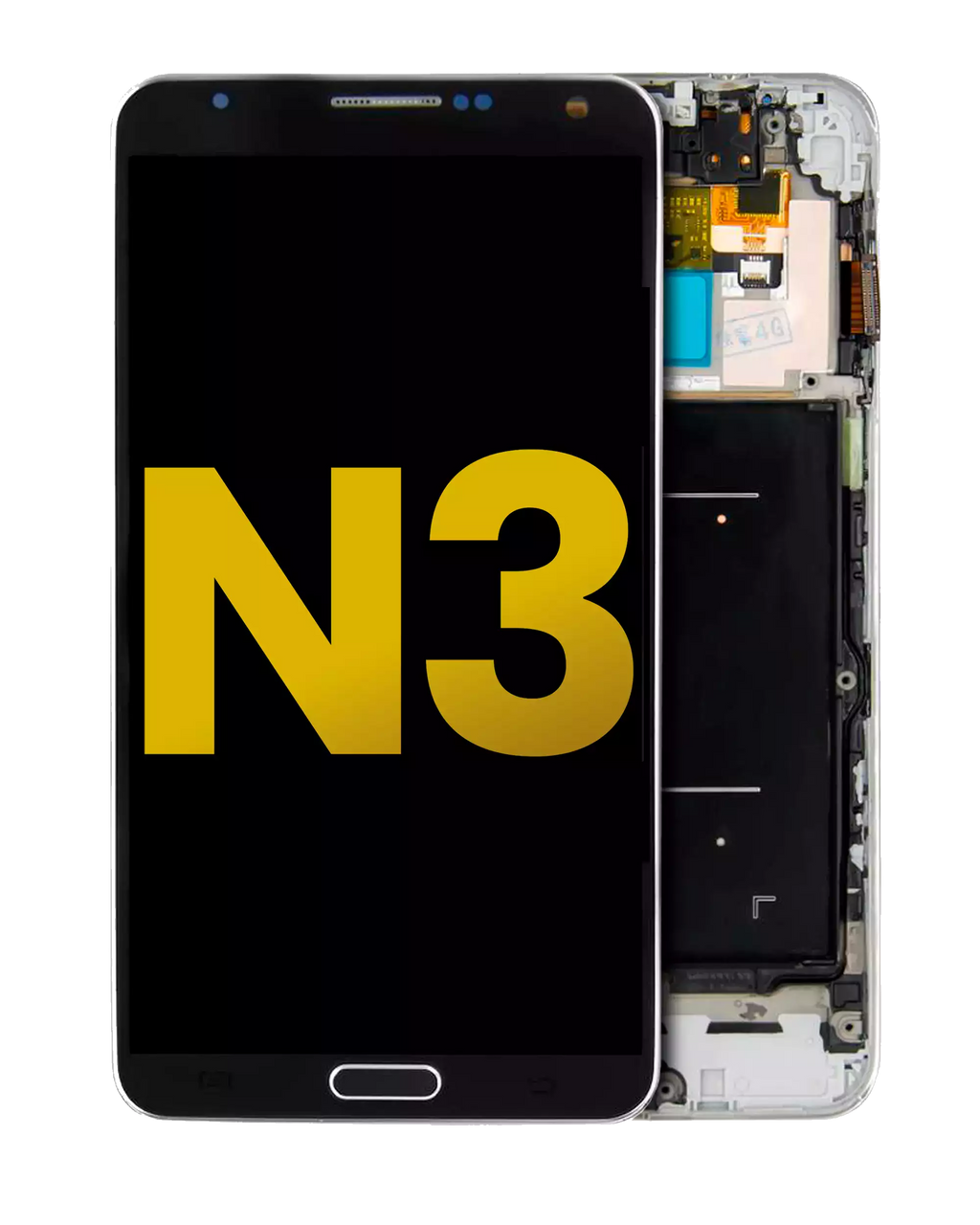 OLED-Display mit Rahmen für Samsung Galaxy Note 3 (aufbereitet) Schwarz