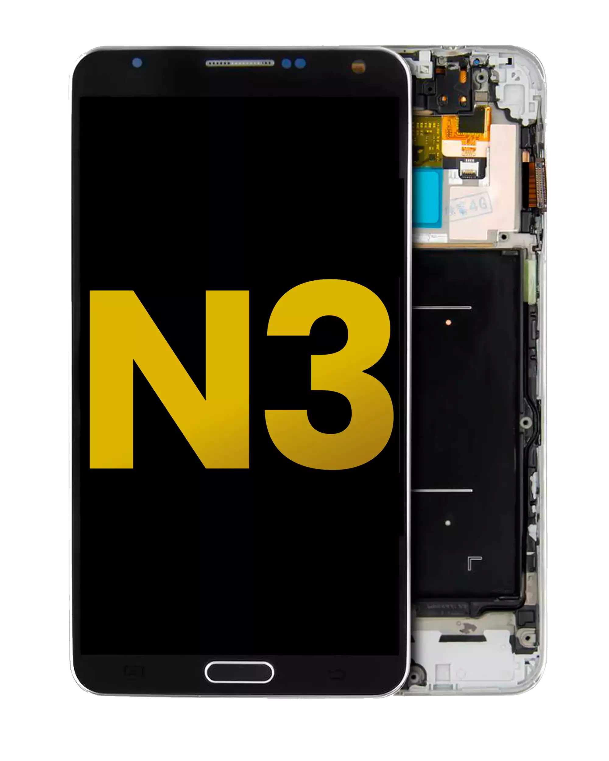 OLED-Display mit Rahmen für Samsung Galaxy Note 3 (aufbereitet) Schwarz