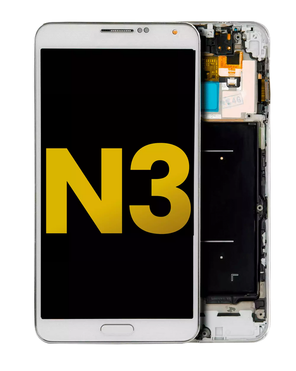 OLED Display with Frame for Samsung Galaxy Note 3 (Refurbished) (AT&T / T-Mobile) (White)