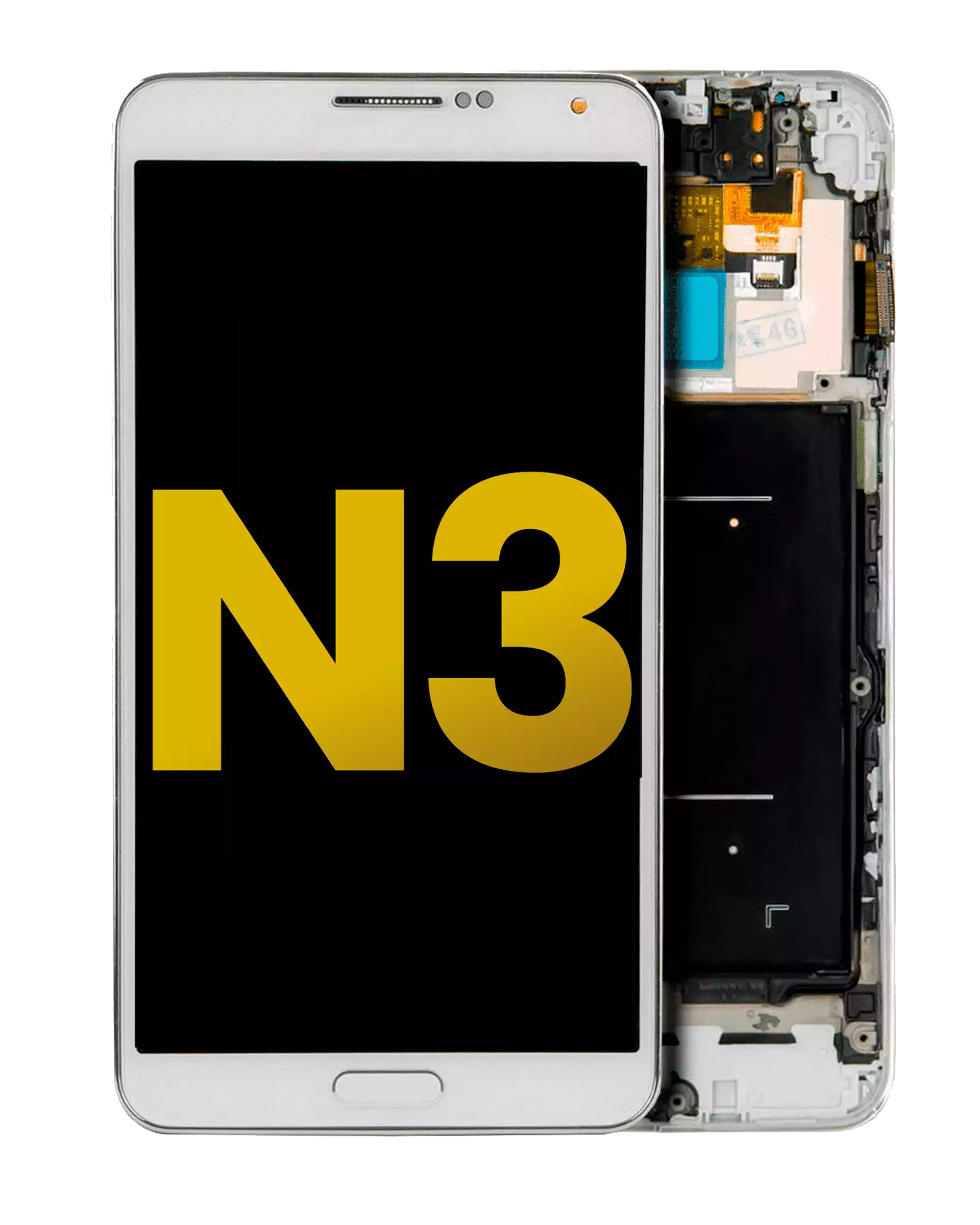 OLED Display with Frame for Samsung Galaxy Note 3 (Refurbished) (AT&T / T-Mobile) (White)