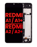 LCD-Display mit Rahmen Xiaomi Redmi A1/A2 Plus Aftermarket+ Alle Farben