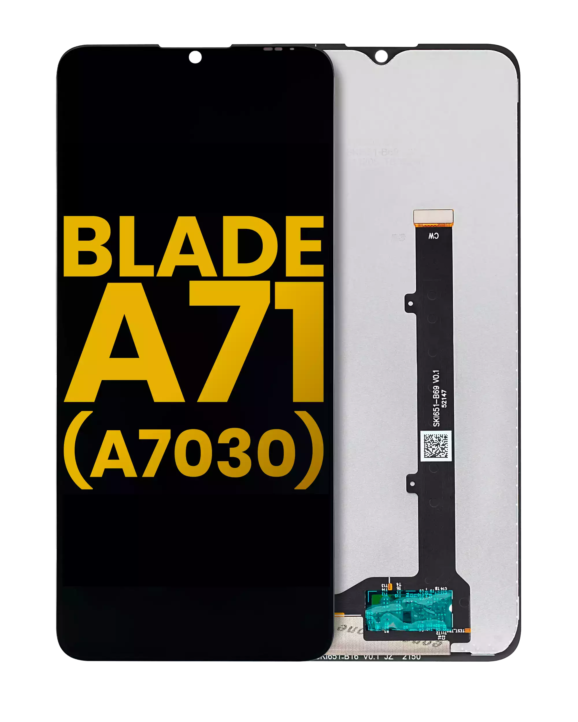 LCD-Display ohne Rahmen für ZTE Blade A71 (A7030) (Refurbished) (Alle Farben)