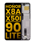 LCD Display with Frame for Honor X8A / X50i / 90 Lite (Refurbished) (Midnight Black)