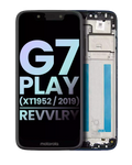 LCD Display with Frame for Motorola Moto G7 Play (XT1952 / 2019) / T-Mobile Revvlry (Original OEM) (Starry Black)