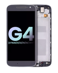 Motorola Moto G4 LCD-Display mit Rahmen OEM Schwarz