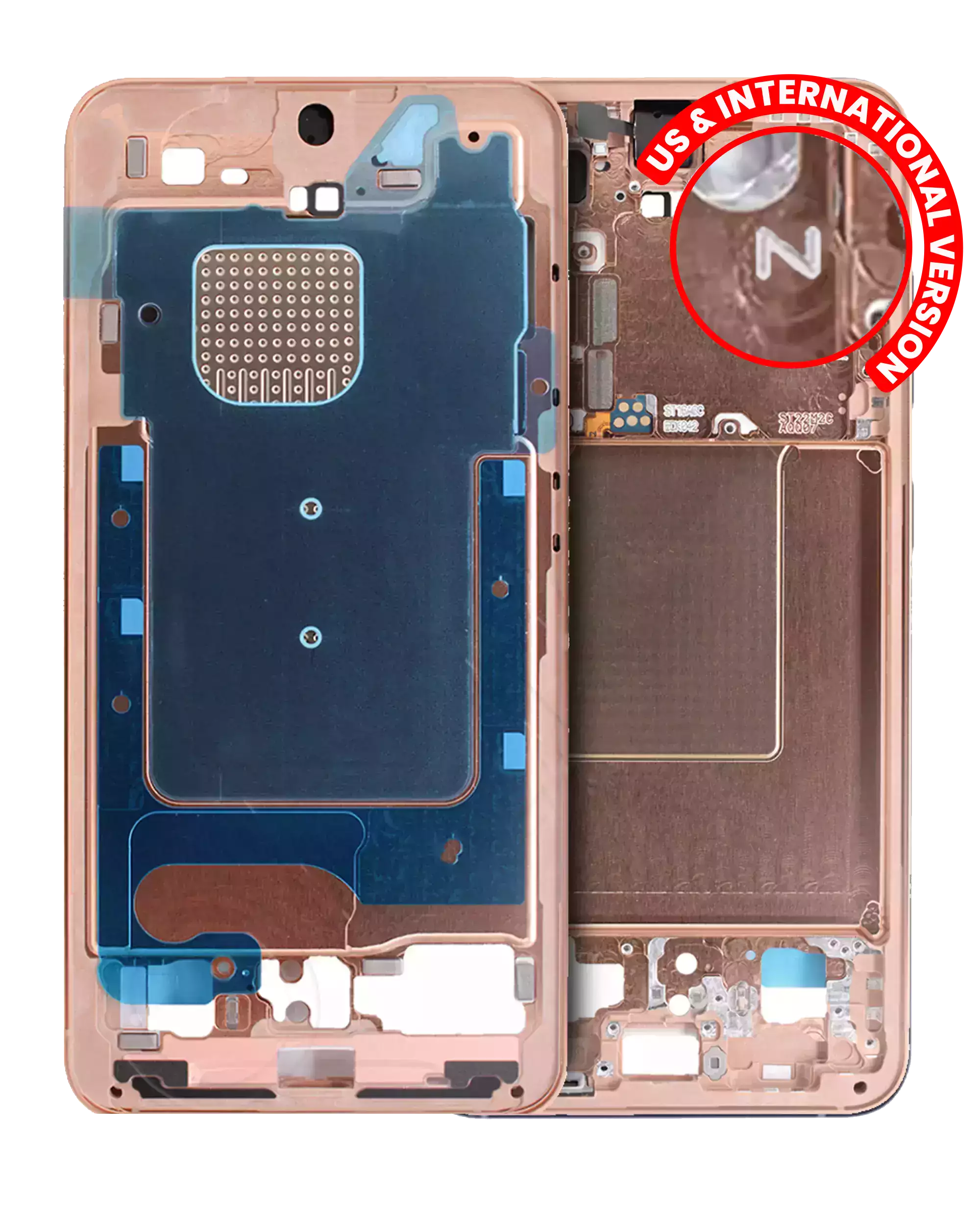 Samsung Galaxy S24 Midframe/Rahmen Sandstone Orange US/Int