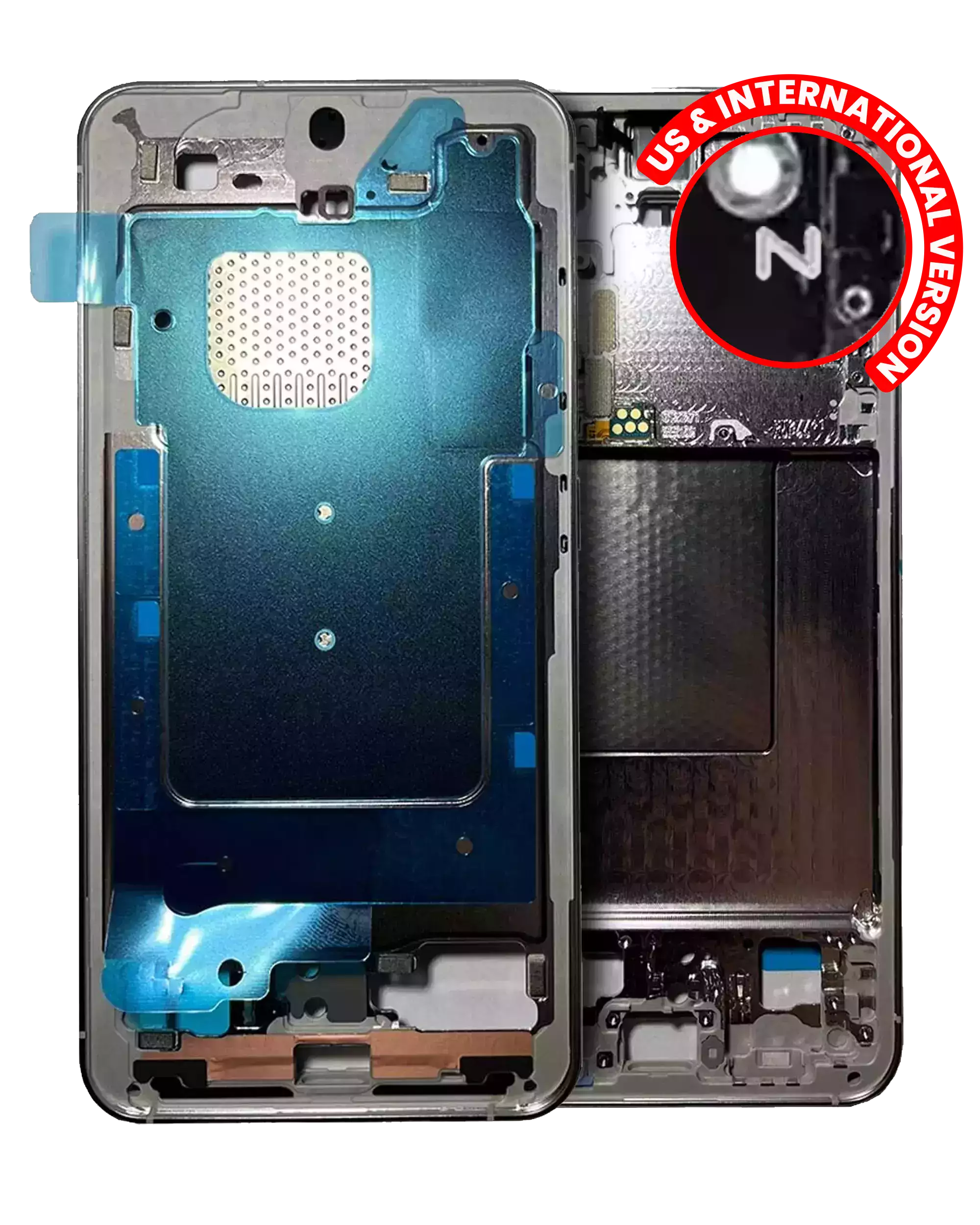 Midframe/Bezel for Samsung Galaxy S24 5G (US and International Version) (Marble Gray)