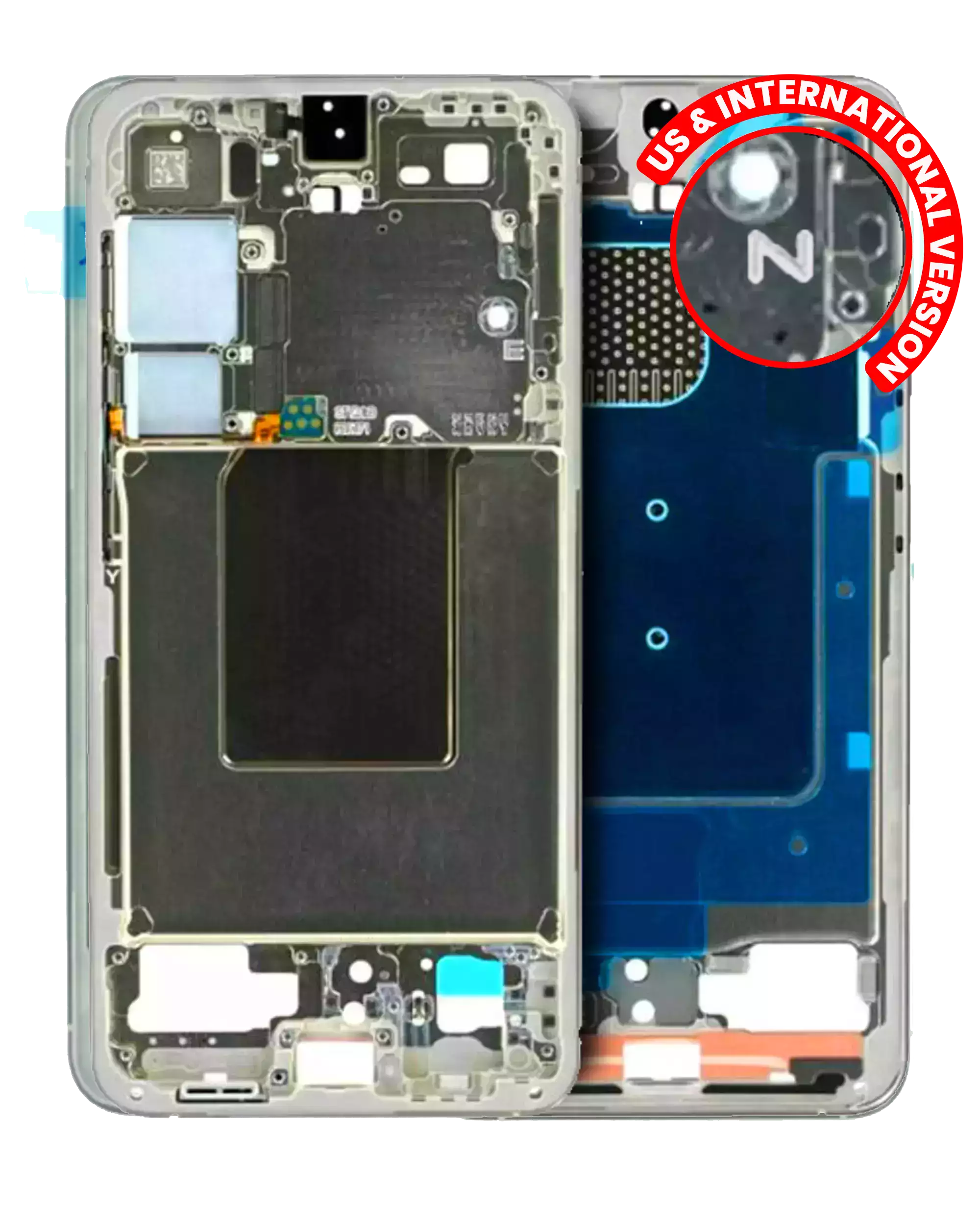 Midframe/Rahmen für Samsung Galaxy S24 Amber Yellow