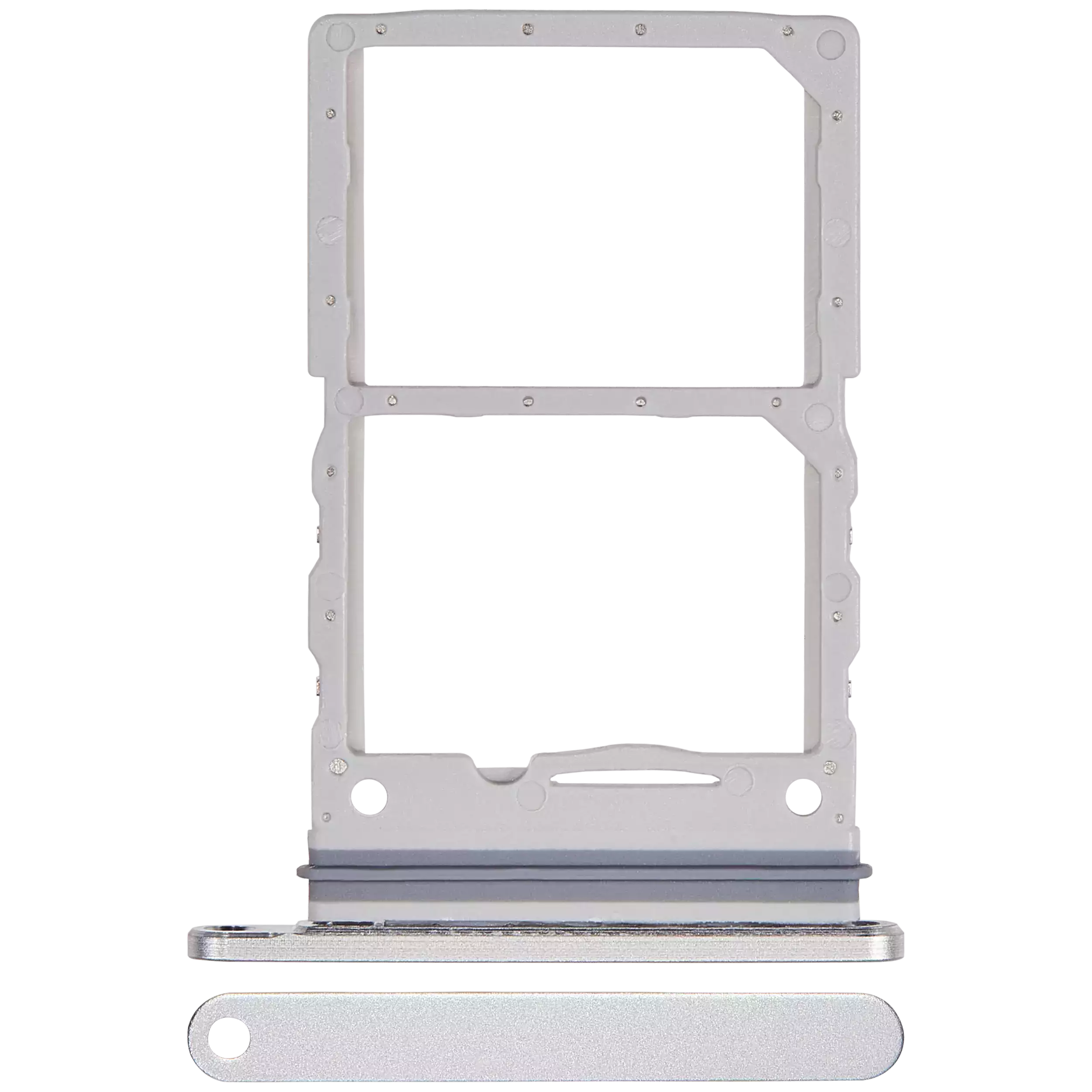 Dual SIM Card Holder for Samsung Galaxy Z Flip 6 (F741) (Premium) (White)