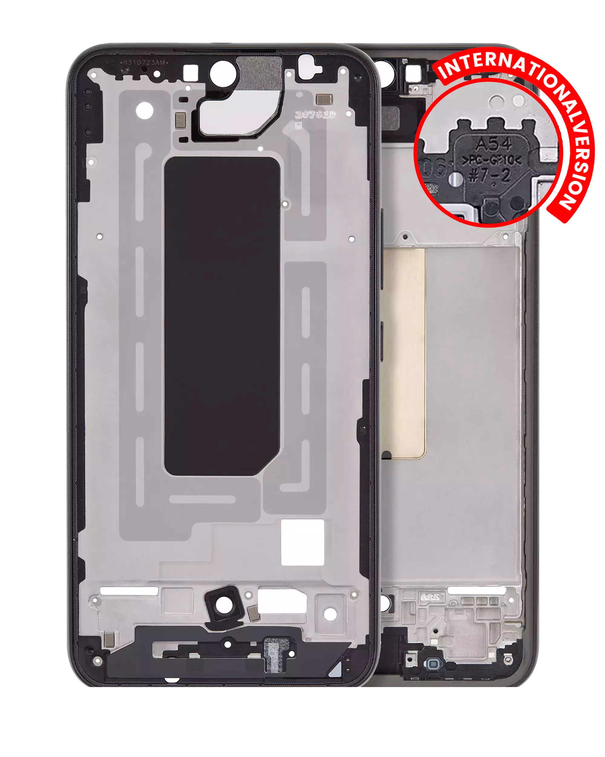 Backcover+Rahmen für Samsung Galaxy A54 5G Graphit