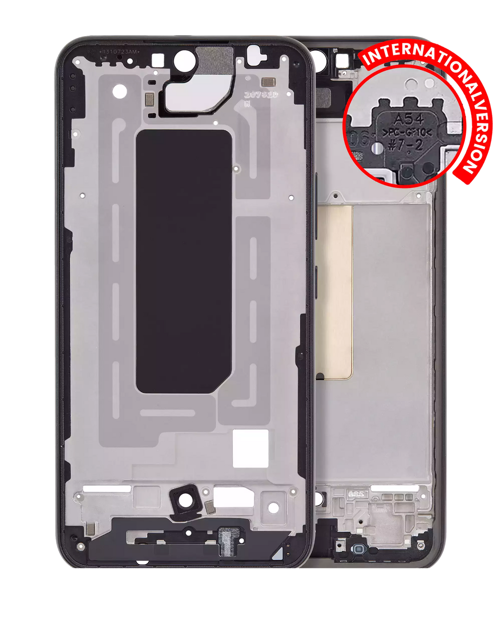 Backcover+Rahmen für Samsung Galaxy A54 5G Graphit