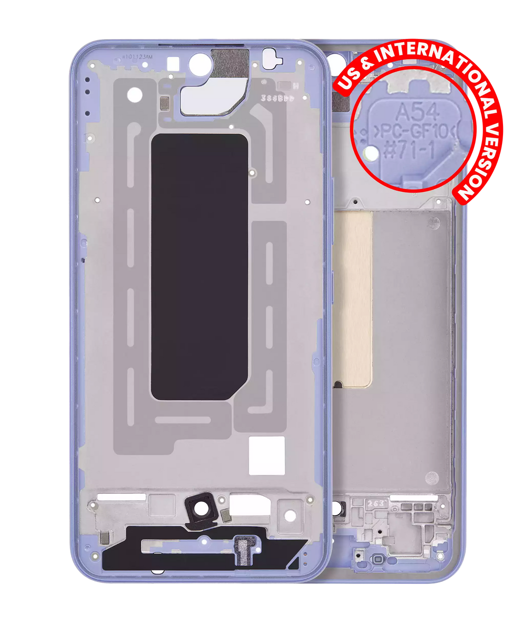 Midframe/Frame for Samsung Galaxy A54 5G (A546 / 2023) US & International Version (Violet)