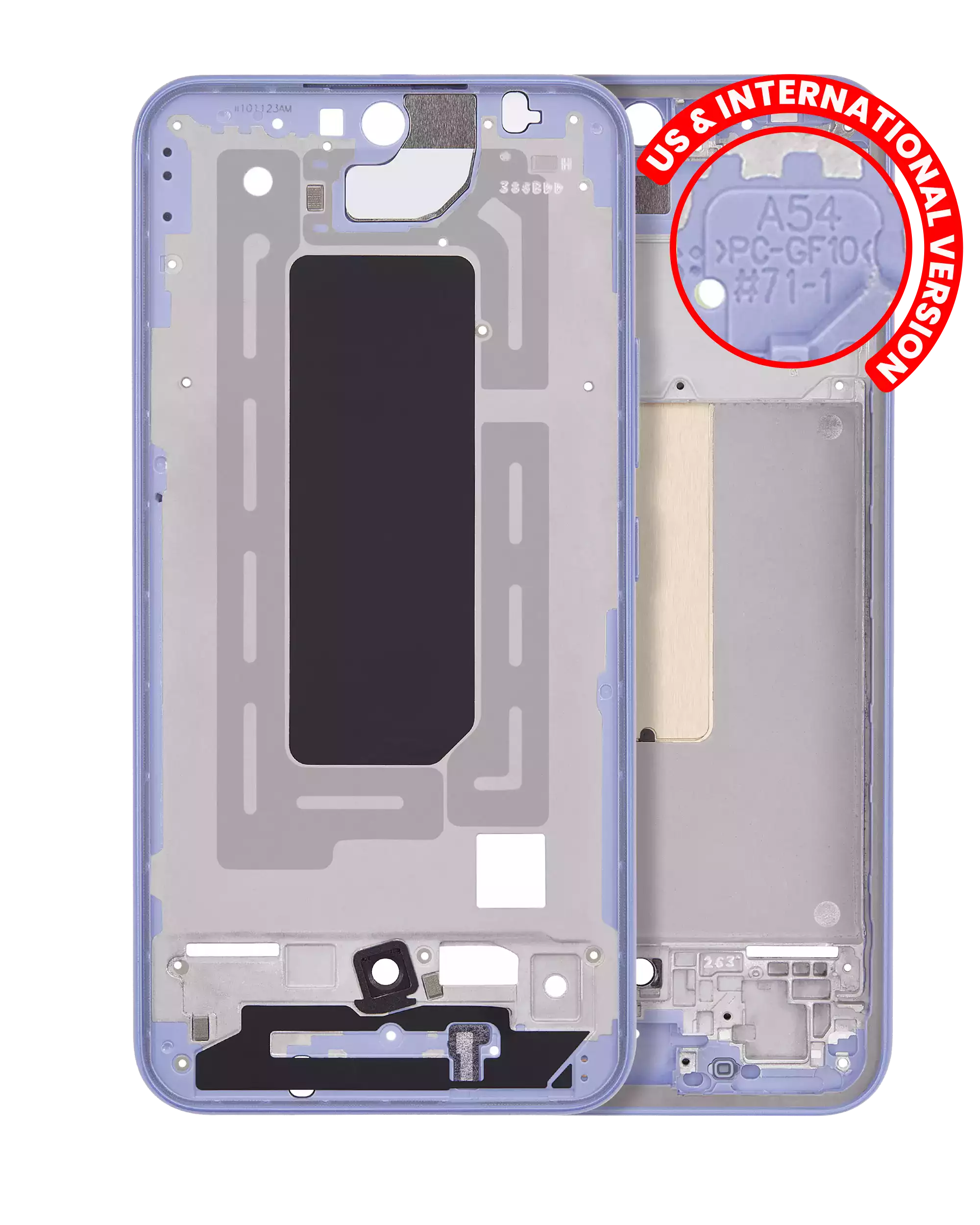 Midframe/Rahmen für Samsung Galaxy A54 5G (A546) Violett