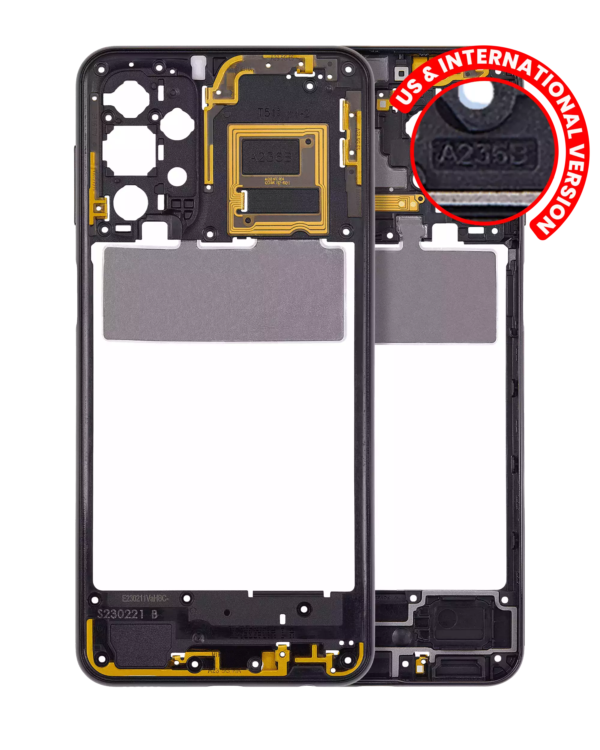 Midframe/Rahmen Samsung Galaxy A23 5G (A236) Schwarz