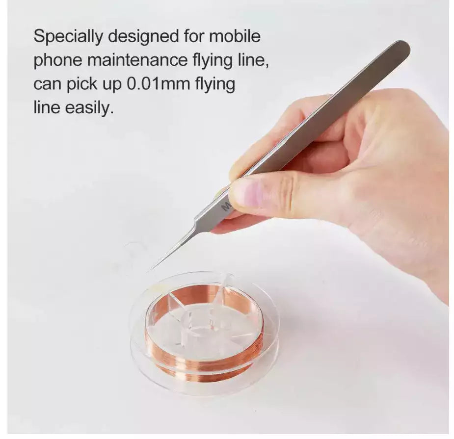 Gerade Mikro-Löt-Pinzette 0.15mm ultrafein nichtmagnetisch ESD PolarTronix