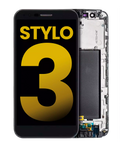 LCD-Display mit Rahmen für LG Stylo 3 (Refurbished) (Schwarz)