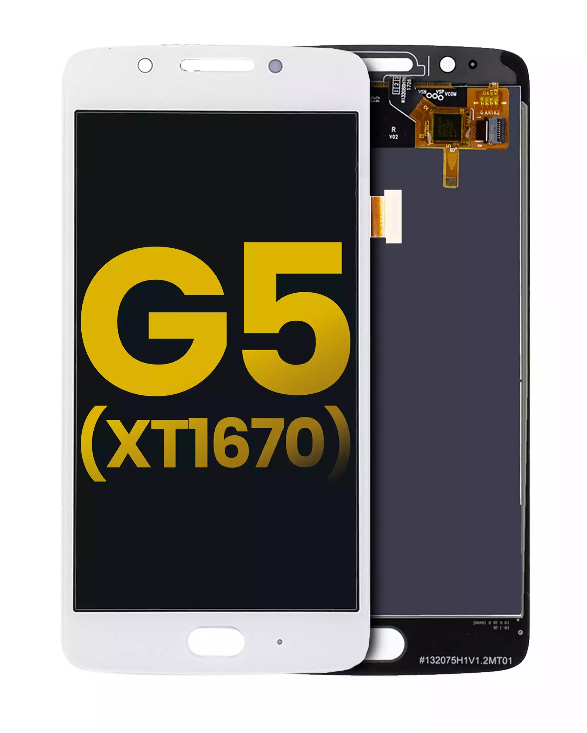 Display ohne Rahmen Moto G5 Weiß Refurbished