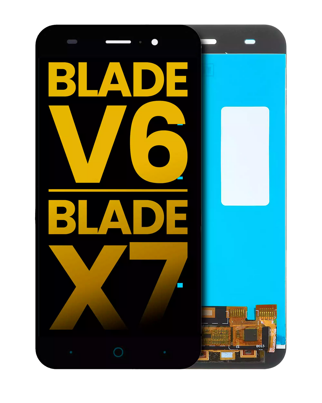 LCD-Display ohne Rahmen für ZTE Blade V6 / ZTE Blade X7 (Refurbished) (Schwarz)