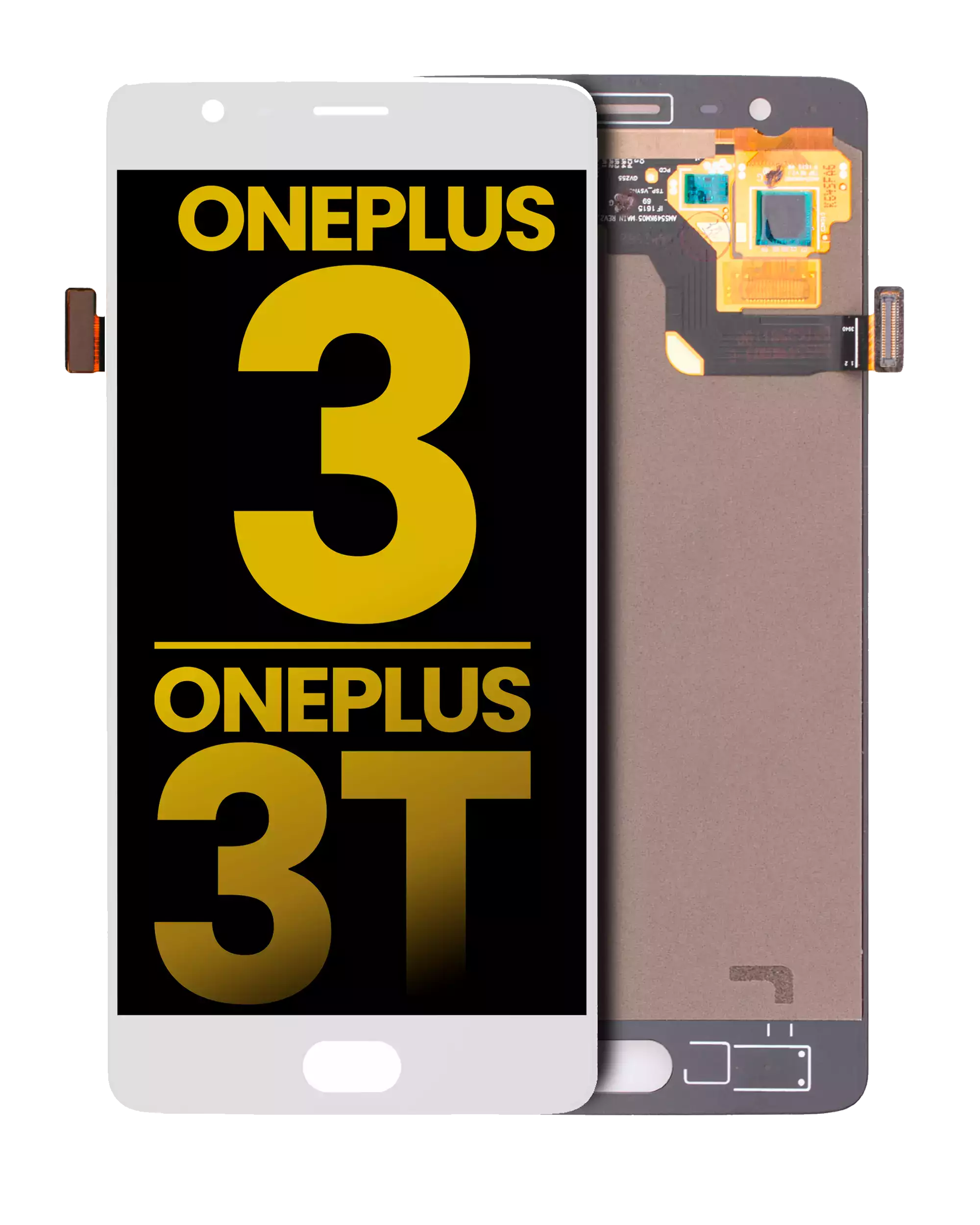 LCD Display without Frame for OnePlus 3 / OnePlus 3T (Refurbished) (White)