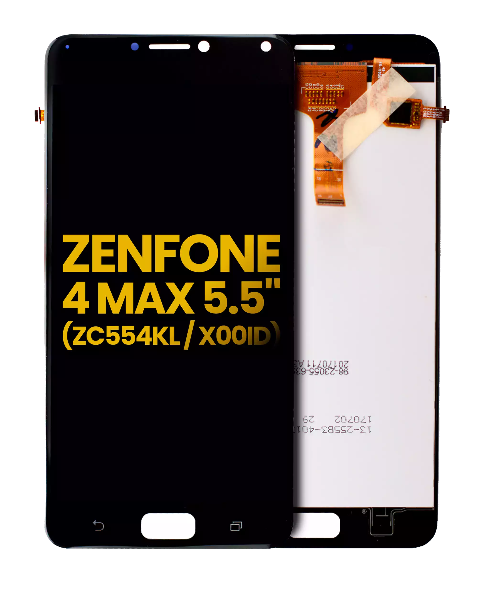 LCD-Display ohne Rahmen Asus ZenFone 4 Max Pro/Plus Schwarz Refurbished