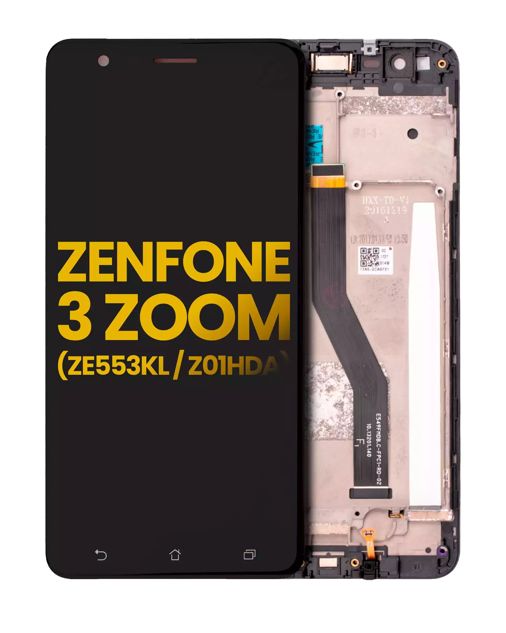 LCD-Display mit Rahmen Asus ZenFone 3 Zoom schwarz wiederaufbereitet