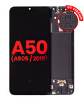 OLED-Display mit Rahmen für Samsung Galaxy A50 (Aftermarket Plus)