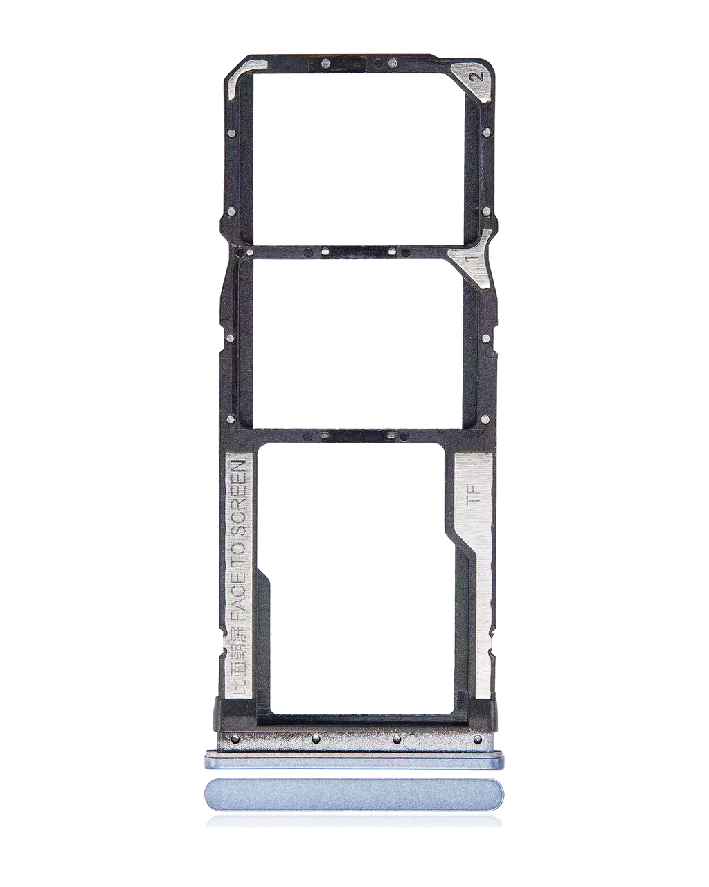 Dual-SIM-Karten-Tray für Xiaomi Redmi Note 9S / Note 9 Pro 4G (Interstellar Gray)
