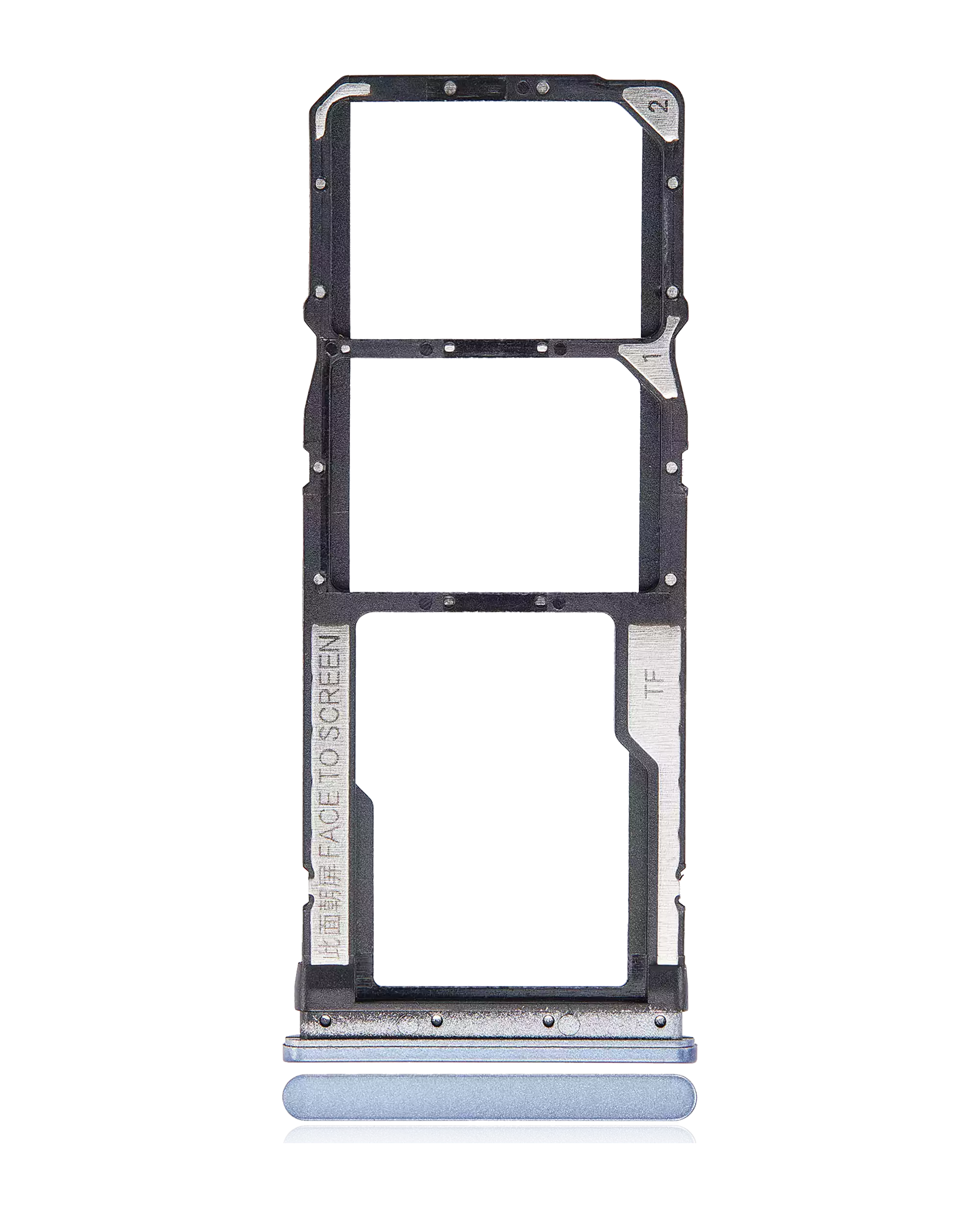 Dual-SIM-Karten-Tray für Xiaomi Redmi Note 9S / Note 9 Pro 4G (Interstellar Gray)