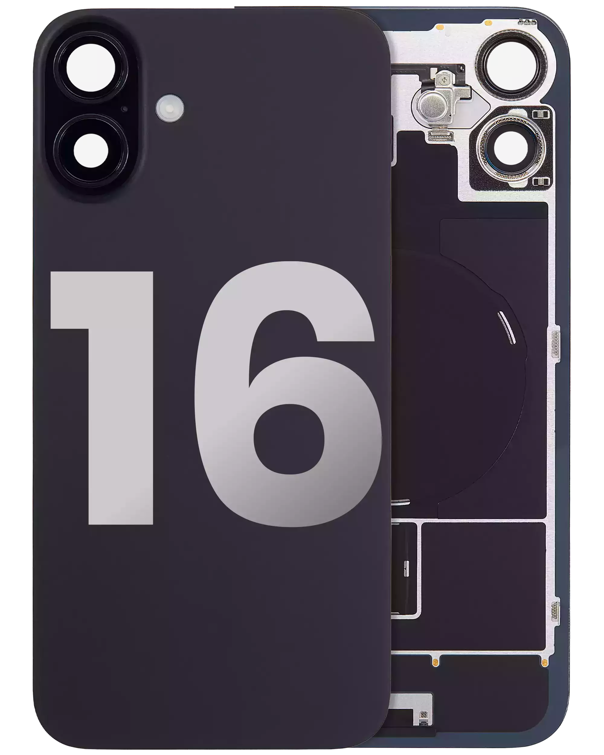 Backcover mit MagSafe Magnet, NFC und Blitz-Flexkabel für iPhone 16