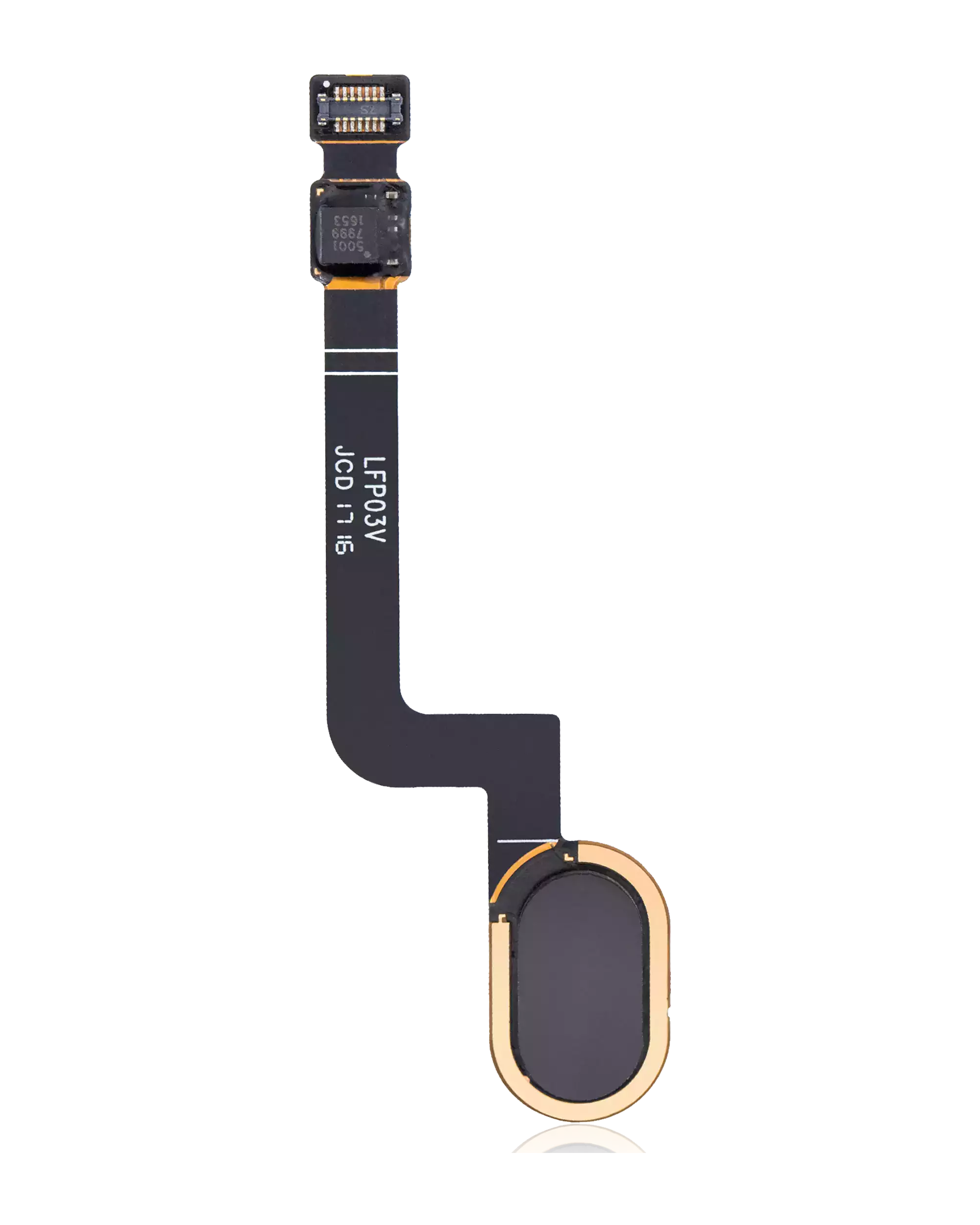 Home Button with Flex Cable for Motorola Moto G5 Plus (XT1687 / 2017) (Original OEM) (Black)