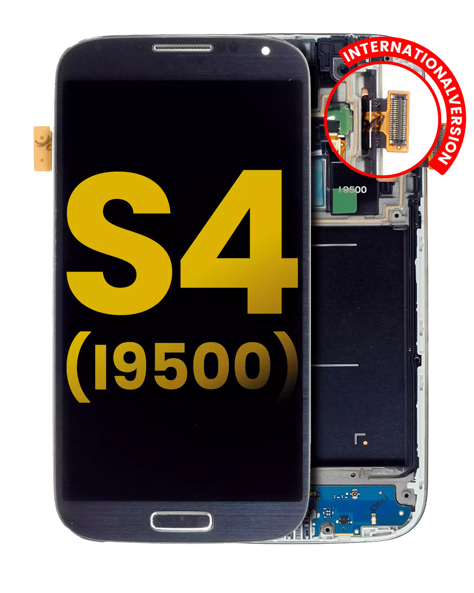 OLED-Display mit Rahmen Samsung Galaxy S4 Schwarz Refurbished