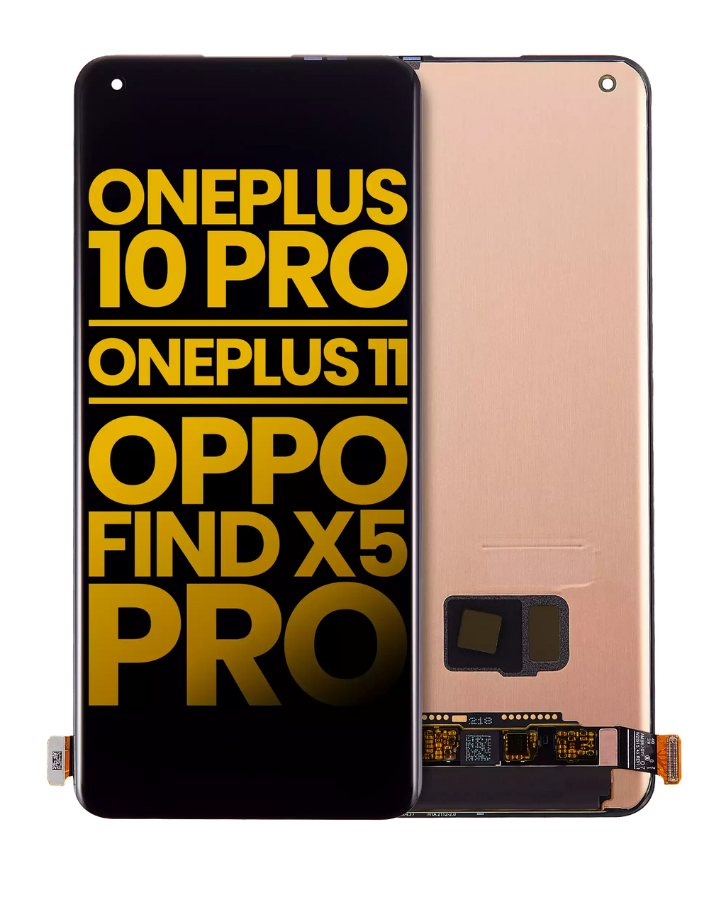 Frameless OLED Display for OnePlus 10 Pro / OnePlus 11 / OPPO Find X5 Pro (Refurbished) (All Colors)