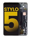 LCD-Display mit Rahmen für LG Stylo 5 (Refurbished) (Aurora Black)