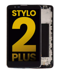 LCD-Display mit Rahmen für LG Stylo 2 Plus (Refurbished) (Schwarz)