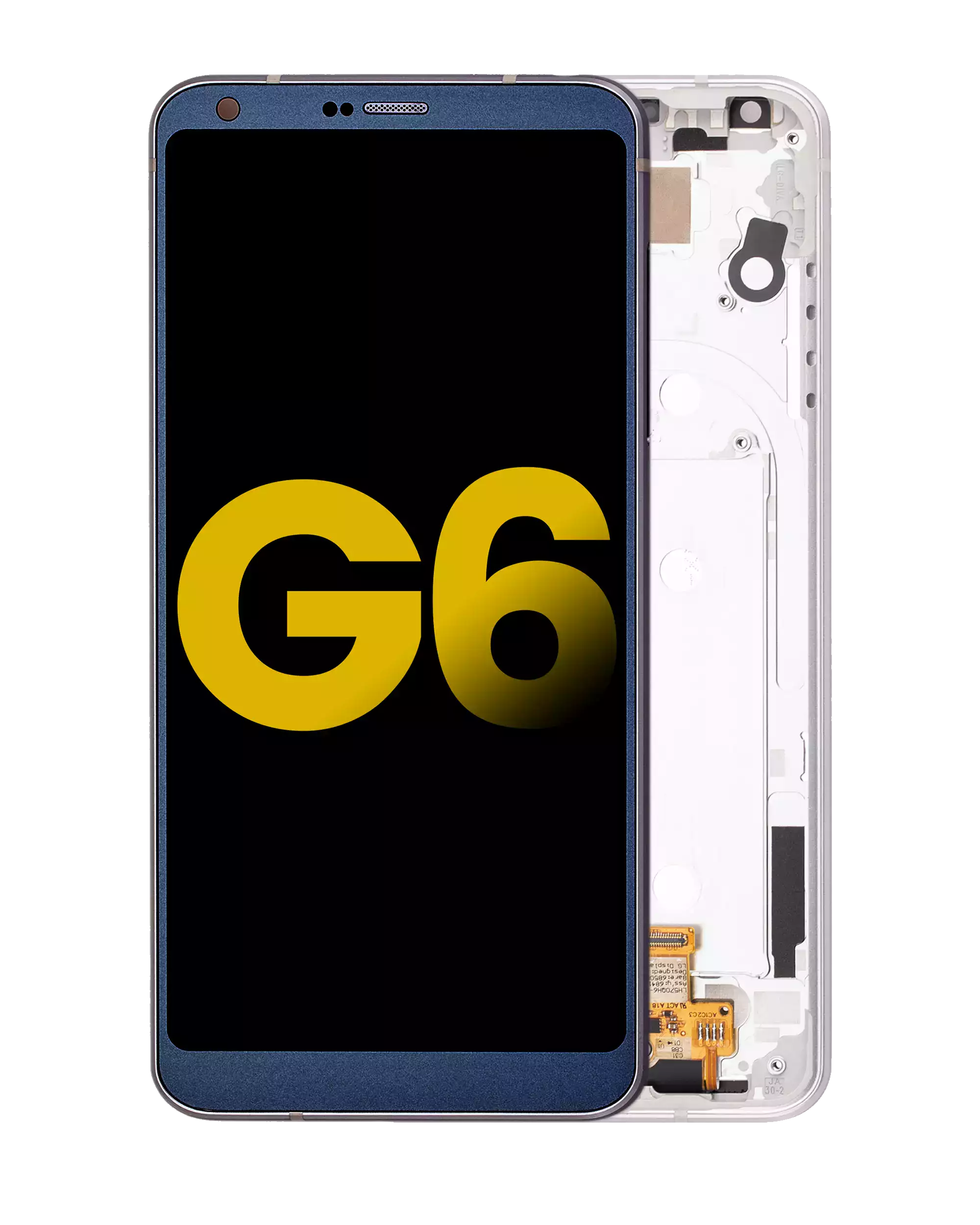 LCD-Display mit Rahmen für LG G6 (Refurbished) (Ice Platinum Silver)