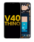 OLED-Display mit Rahmen für LG V40 ThinQ (Refurbished, Schwarz)
