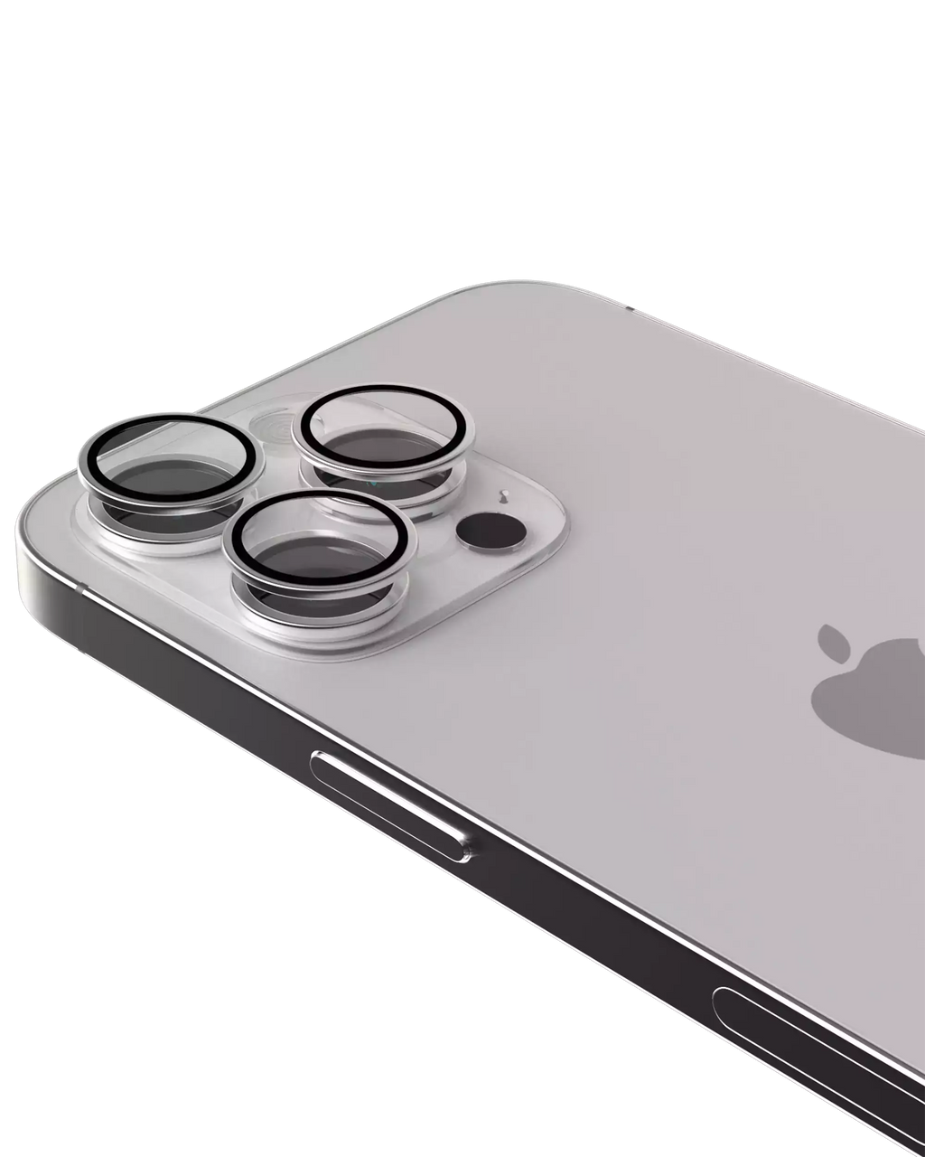 Casper Kamera-Linsenschutz für iPhone 16 Pro/Max (Weiß Titanium) (Clear)