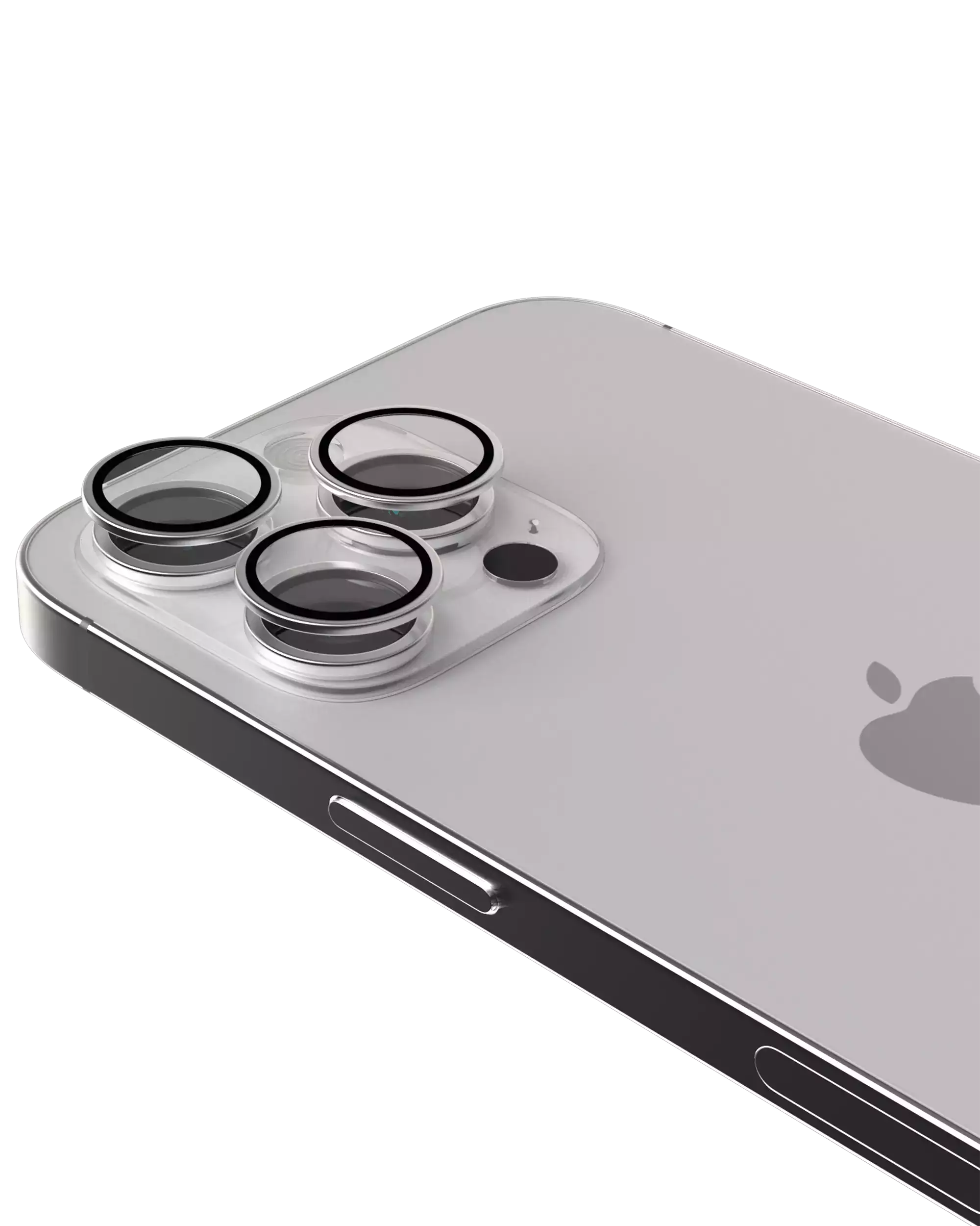 Casper Kamera-Linsenschutz für iPhone 16 Pro/Max (Weiß Titanium) (Clear)