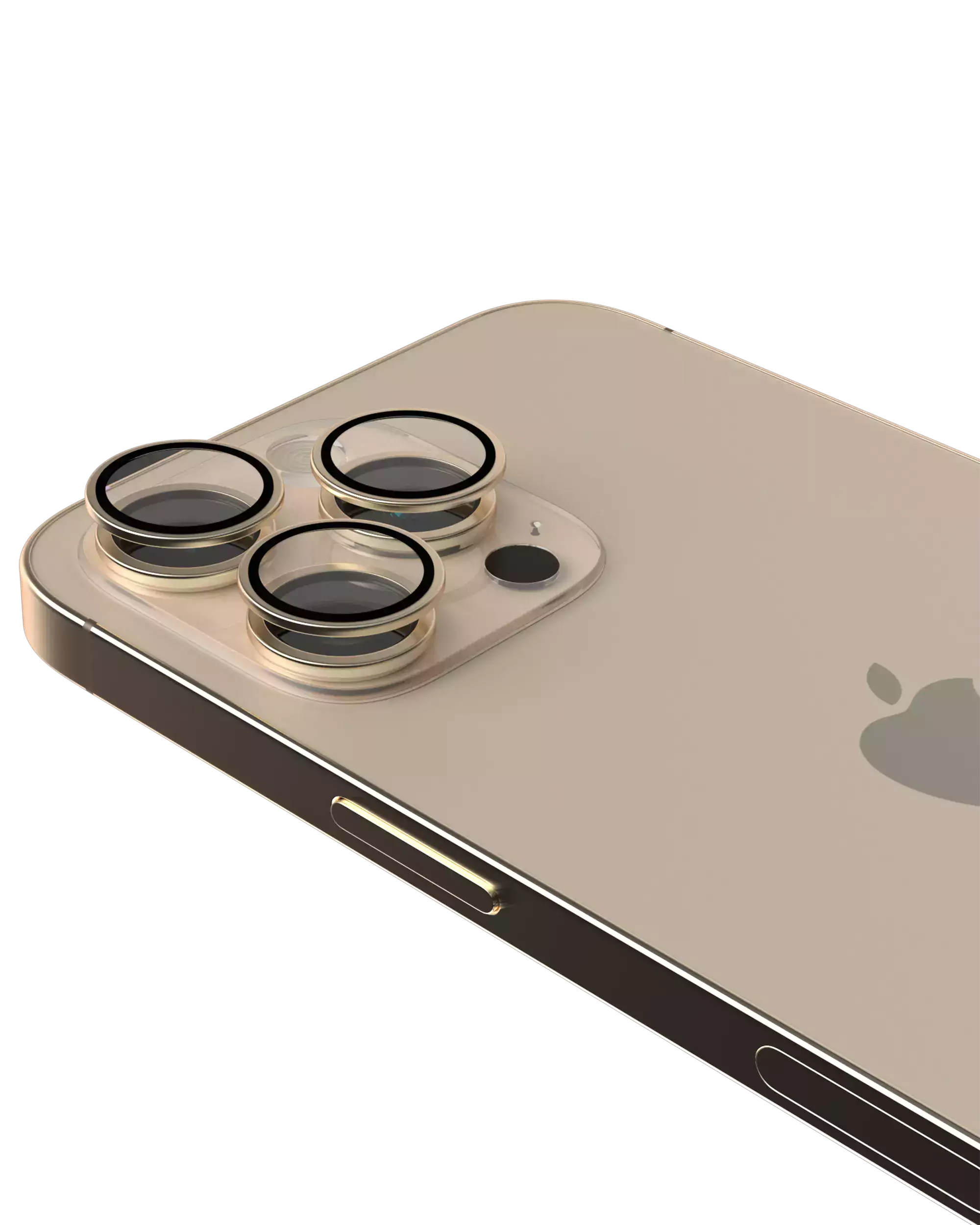 Casper Kamera-Objektivschutz für iPhone 16 Pro/Max (Desert Titanium, klar)