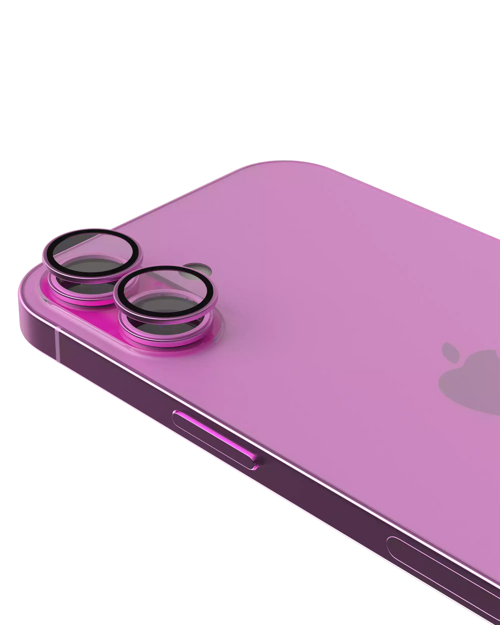Casper Camera Lens Protector for iPhone 16 / 16 Plus (Pink) (Clear)