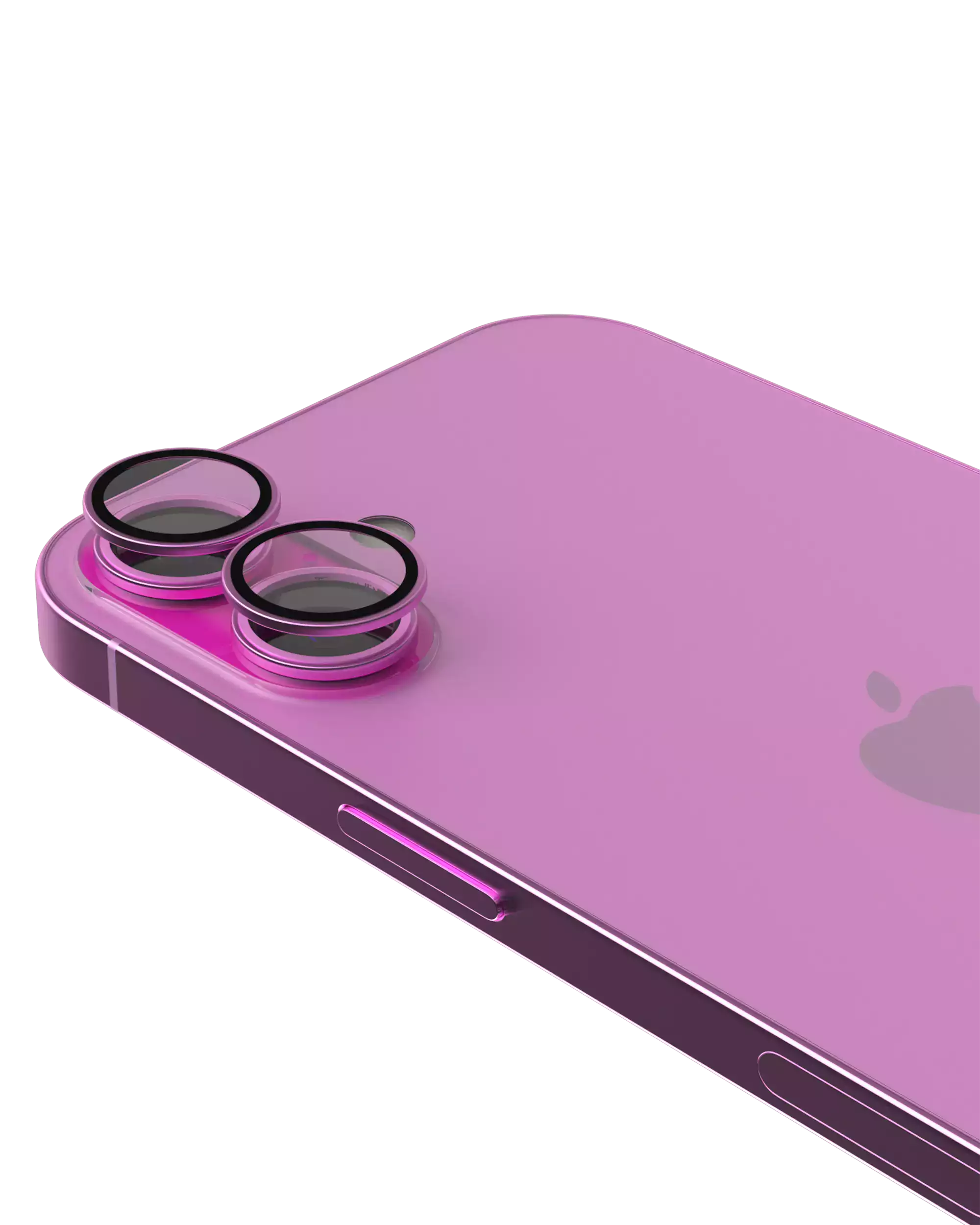 Casper Camera Lens Protector for iPhone 16 / 16 Plus (Pink) (Clear)