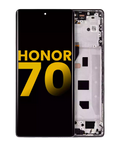 OLED-Display mit Rahmen für Honor 70 (Refurbished) (Midnight Schwarz)