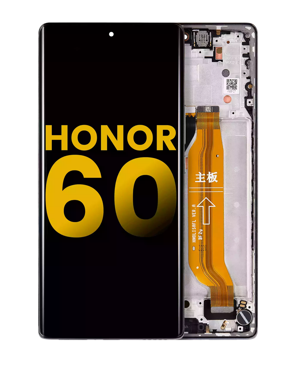 OLED-Display mit Rahmen für Honor 60 (Refurbished) (Schwarz)