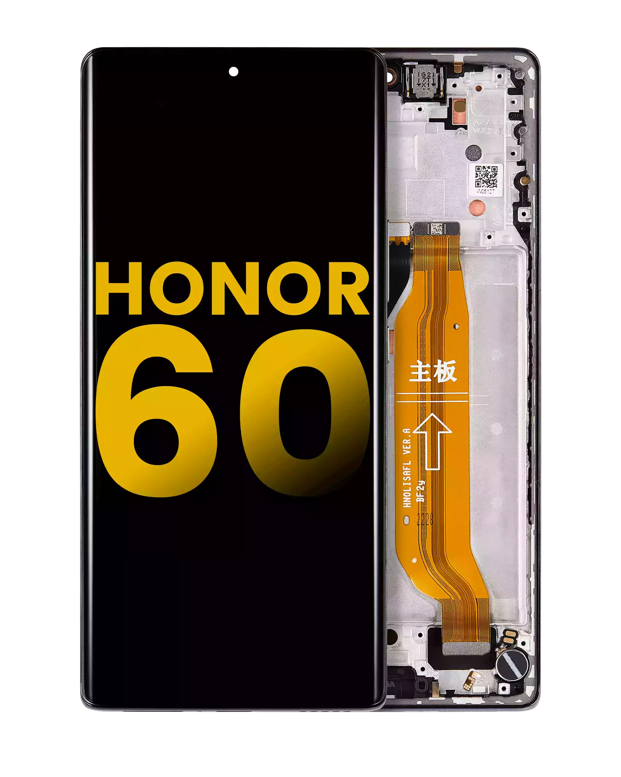 OLED-Display mit Rahmen für Honor 60 (Refurbished) (Schwarz)
