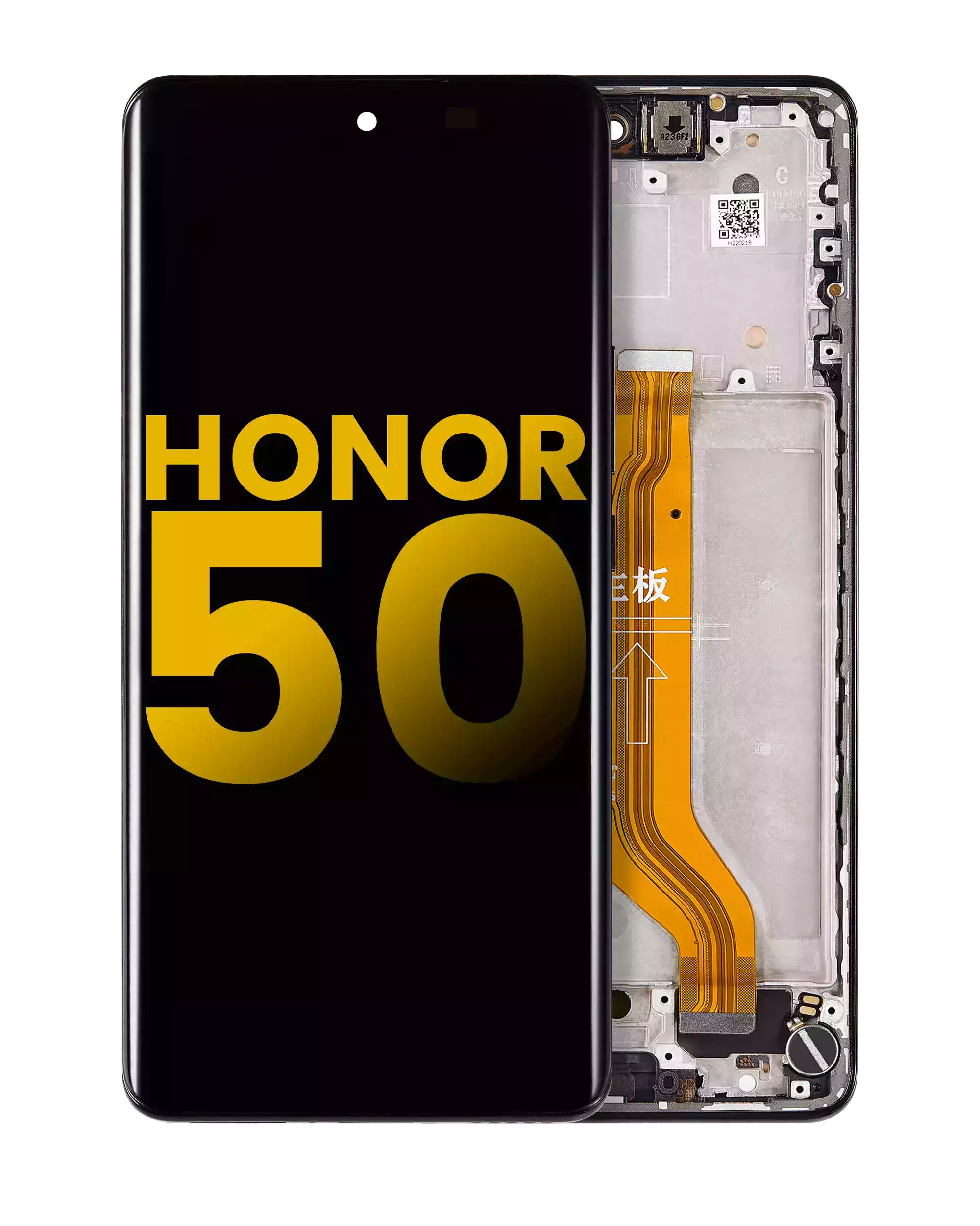OLED-Display mit Rahmen für Honor 50 (Refurbished) (Midnight Schwarz)