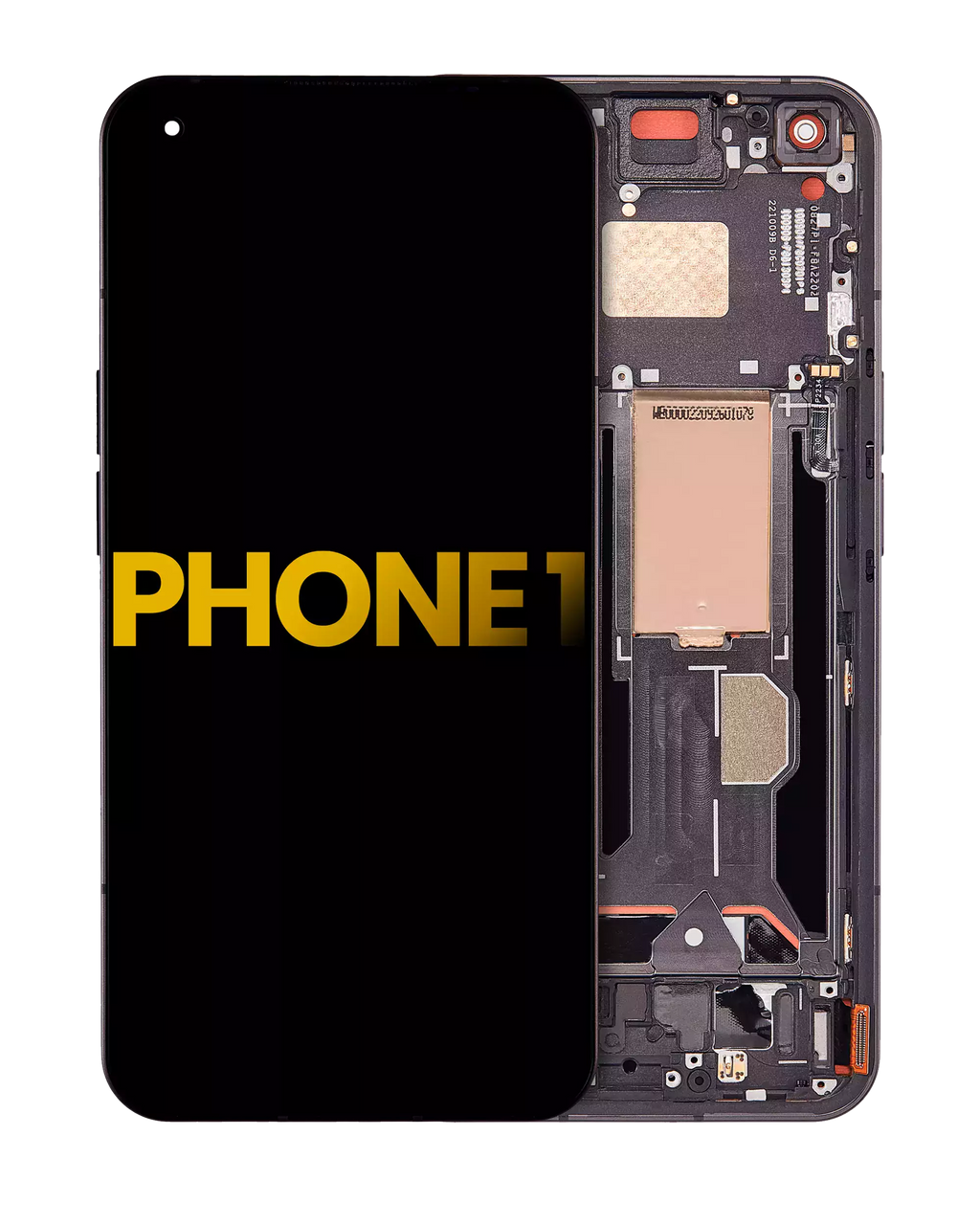 OLED-Display mit Rahmen für Nothing Phone 1 (Refurbished) (Schwarz)